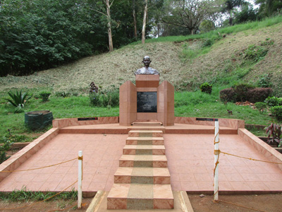 Gandhi Memorial: Some of his ashes were scattered here., Jinja, Uganda 2015